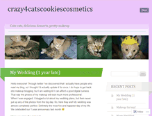Tablet Screenshot of crazy4catscookiescosmetics.wordpress.com