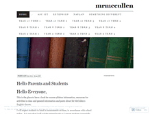 Tablet Screenshot of mrmccullen.wordpress.com