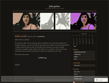 Tablet Screenshot of juliagetino.wordpress.com