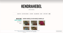 Desktop Screenshot of kendrahebel.wordpress.com