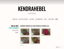 Tablet Screenshot of kendrahebel.wordpress.com