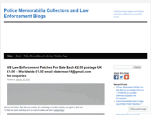 Tablet Screenshot of mypolicecollectorsblog14.wordpress.com