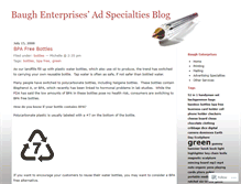 Tablet Screenshot of baughenterprises.wordpress.com