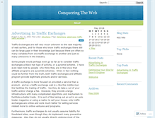 Tablet Screenshot of conqueringtheweb.wordpress.com