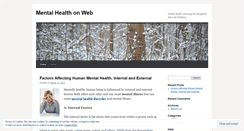 Desktop Screenshot of mentalhealthweb.wordpress.com