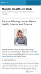 Mobile Screenshot of mentalhealthweb.wordpress.com