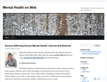 Tablet Screenshot of mentalhealthweb.wordpress.com