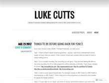 Tablet Screenshot of lukecutts.wordpress.com