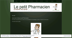 Desktop Screenshot of lepetitpharmacien.wordpress.com