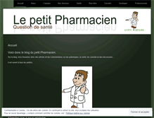 Tablet Screenshot of lepetitpharmacien.wordpress.com