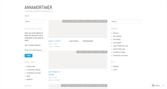 Desktop Screenshot of annamortimer.wordpress.com