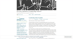 Desktop Screenshot of pileadershipschool.wordpress.com