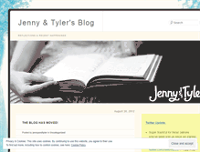 Tablet Screenshot of jennyandtyler.wordpress.com