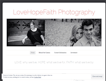 Tablet Screenshot of lovehopefaithphotography.wordpress.com