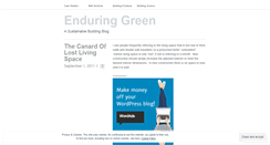 Desktop Screenshot of enduringgreen.wordpress.com