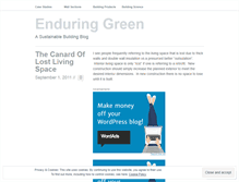 Tablet Screenshot of enduringgreen.wordpress.com
