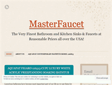 Tablet Screenshot of masterfaucet.wordpress.com