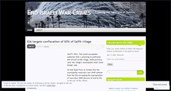 Desktop Screenshot of endisraeliwarcrimes.wordpress.com