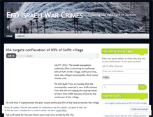 Tablet Screenshot of endisraeliwarcrimes.wordpress.com