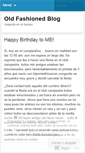 Mobile Screenshot of oldfashionedblog.wordpress.com