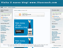 Tablet Screenshot of iltuocoach.wordpress.com