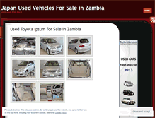 Tablet Screenshot of japanusedvehicles.wordpress.com