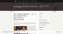 Desktop Screenshot of healthcrimeinthenews.wordpress.com