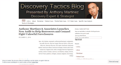 Desktop Screenshot of discoverytactics.wordpress.com