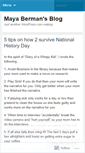 Mobile Screenshot of mayaberman.wordpress.com