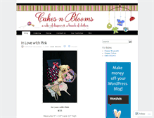 Tablet Screenshot of cakesnblooms.wordpress.com