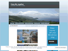 Tablet Screenshot of enjoylifetogether.wordpress.com