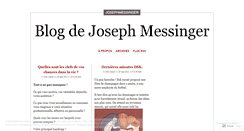 Desktop Screenshot of josephmessinger.wordpress.com