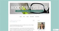 Desktop Screenshot of bookspeakvolumes.wordpress.com
