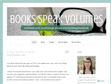 Tablet Screenshot of bookspeakvolumes.wordpress.com