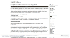 Desktop Screenshot of patrickpolitiek.wordpress.com