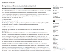 Tablet Screenshot of patrickpolitiek.wordpress.com