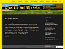 Tablet Screenshot of morellhigh.wordpress.com