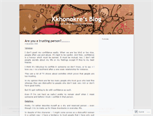 Tablet Screenshot of kkhonokre.wordpress.com