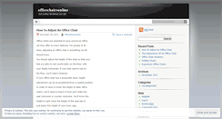 Desktop Screenshot of officechairsonline.wordpress.com
