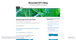 Desktop Screenshot of moonrider157.wordpress.com