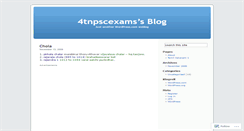 Desktop Screenshot of 4tnpscexams.wordpress.com