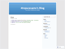 Tablet Screenshot of 4tnpscexams.wordpress.com