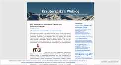 Desktop Screenshot of kraeuterspatz.wordpress.com
