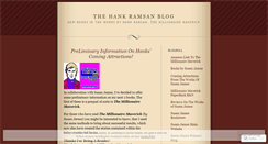 Desktop Screenshot of hankramsan.wordpress.com
