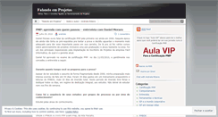 Desktop Screenshot of falandoemprojetos.wordpress.com