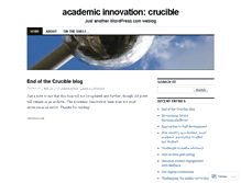 Tablet Screenshot of aicrucible.wordpress.com