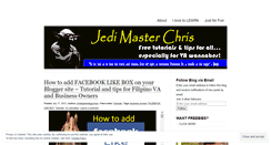 Desktop Screenshot of jedimasterchris.wordpress.com