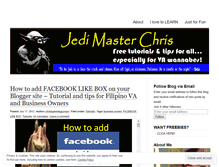 Tablet Screenshot of jedimasterchris.wordpress.com