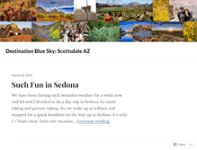 Tablet Screenshot of destinationbluesky.wordpress.com