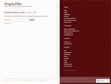 Tablet Screenshot of penguinpolice.wordpress.com